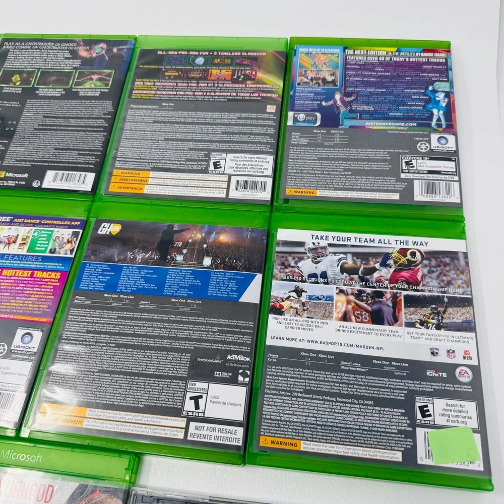 Xbox One Game Lot of 11 Minecraft Divinity Just Dance NBA 2K Madden Call of Duty